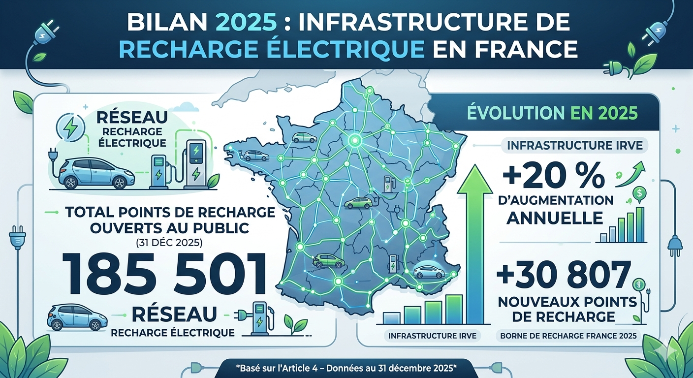 Réseau de recharge voiture électrique France 2025