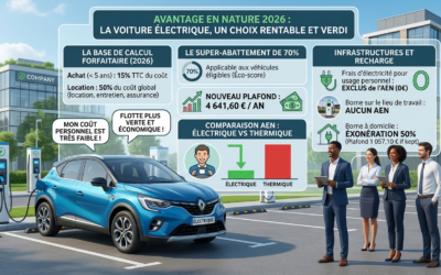 Avantage en nature voiture électrique : ce qui change en 2026 pour les entreprisesSolutions de charge
