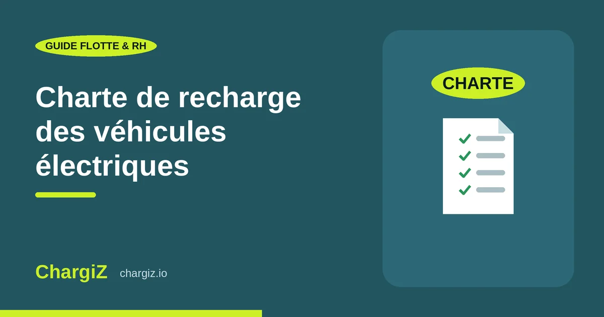 Charte de recharge des véhicules électriques en entreprise
