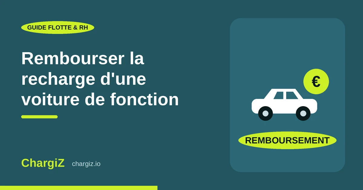 Remboursement de la recharge d'une voiture de fonction électrique