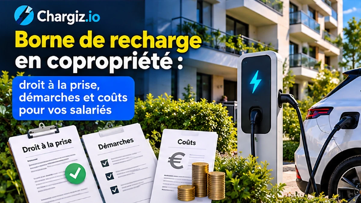 borne de recharge en copropriété pour les salariés