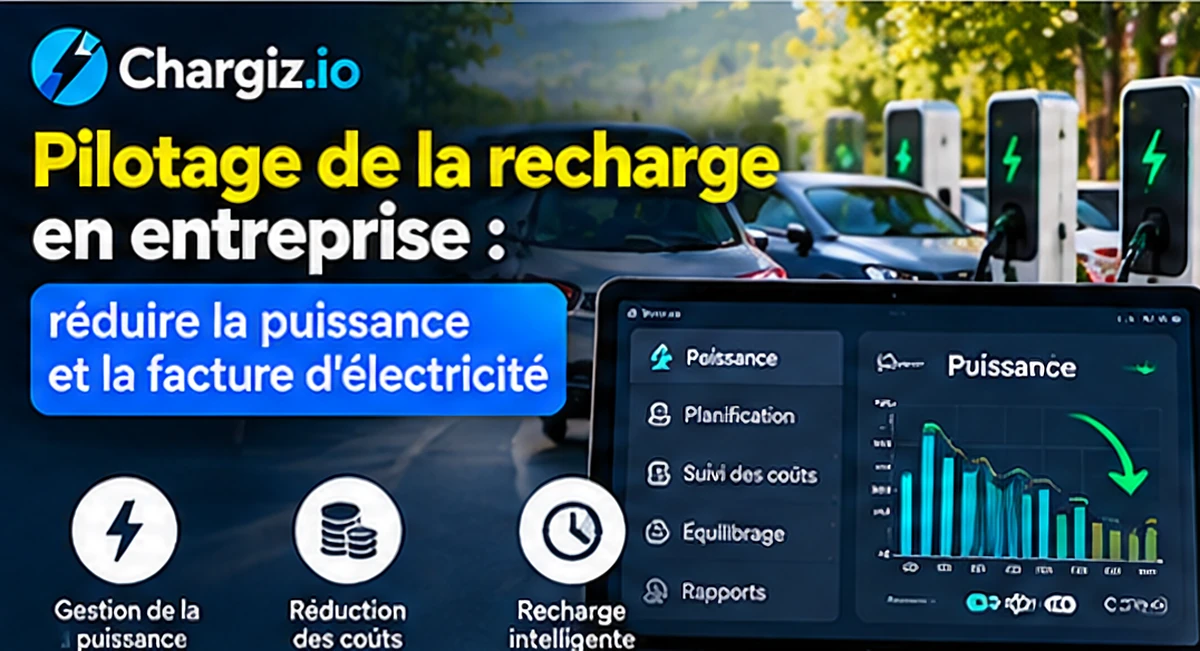 pilotage de la recharge de véhicules électriques en entreprise