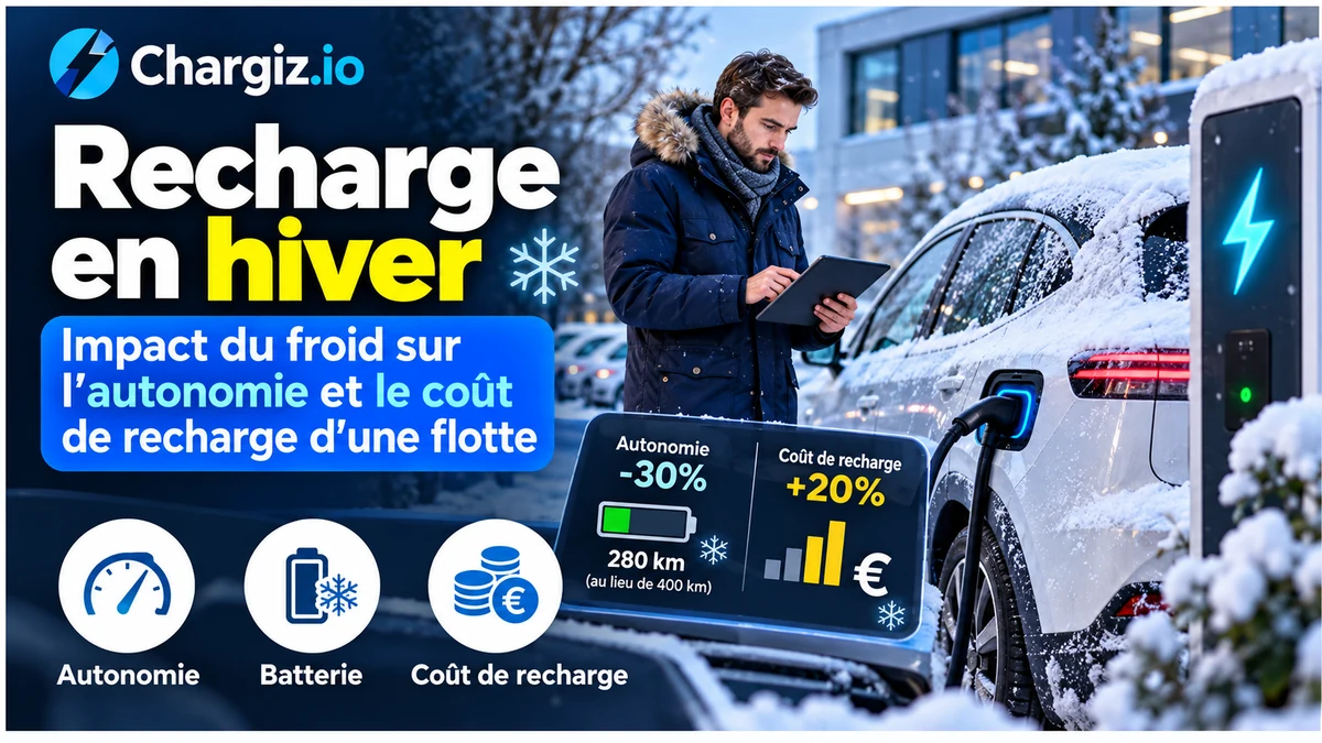 recharge d'une voiture électrique en hiver